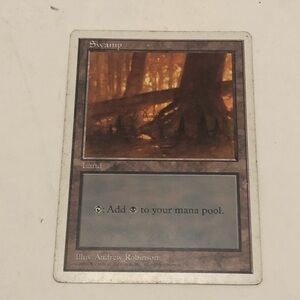 Magic the Gathering Swamp Land Card 10